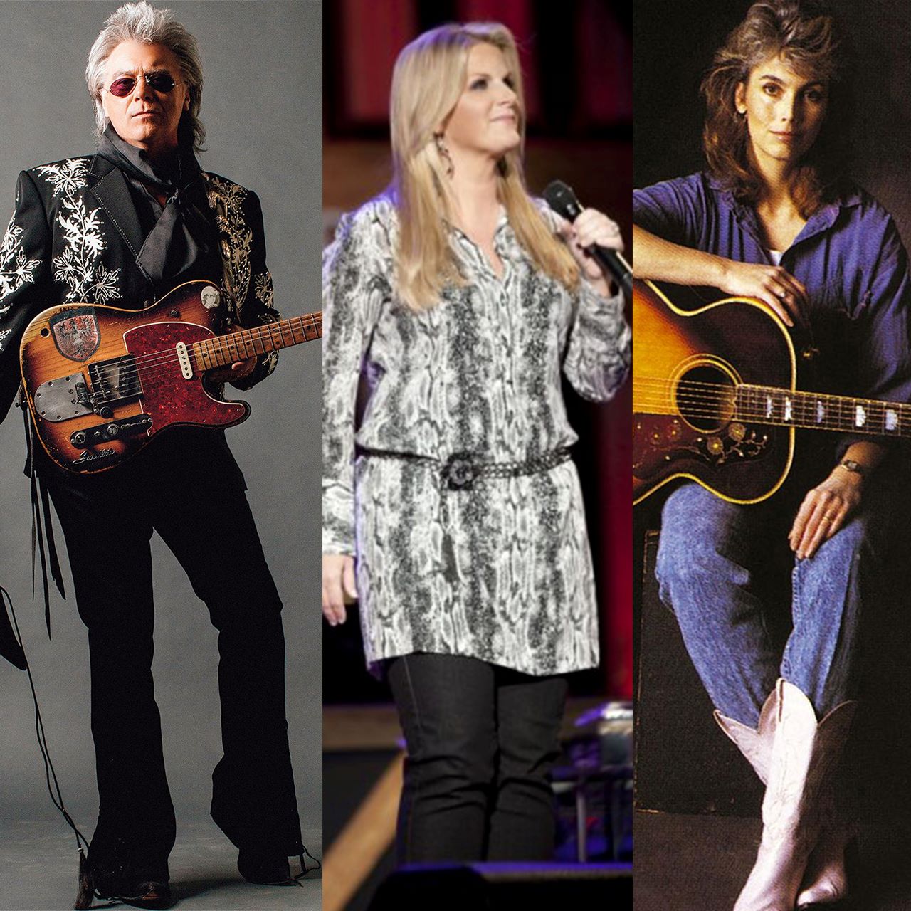 Marty Stuart, Trisha Yearwood, Emmylou Harris Milano 1995 concert Teatro Smeraldo