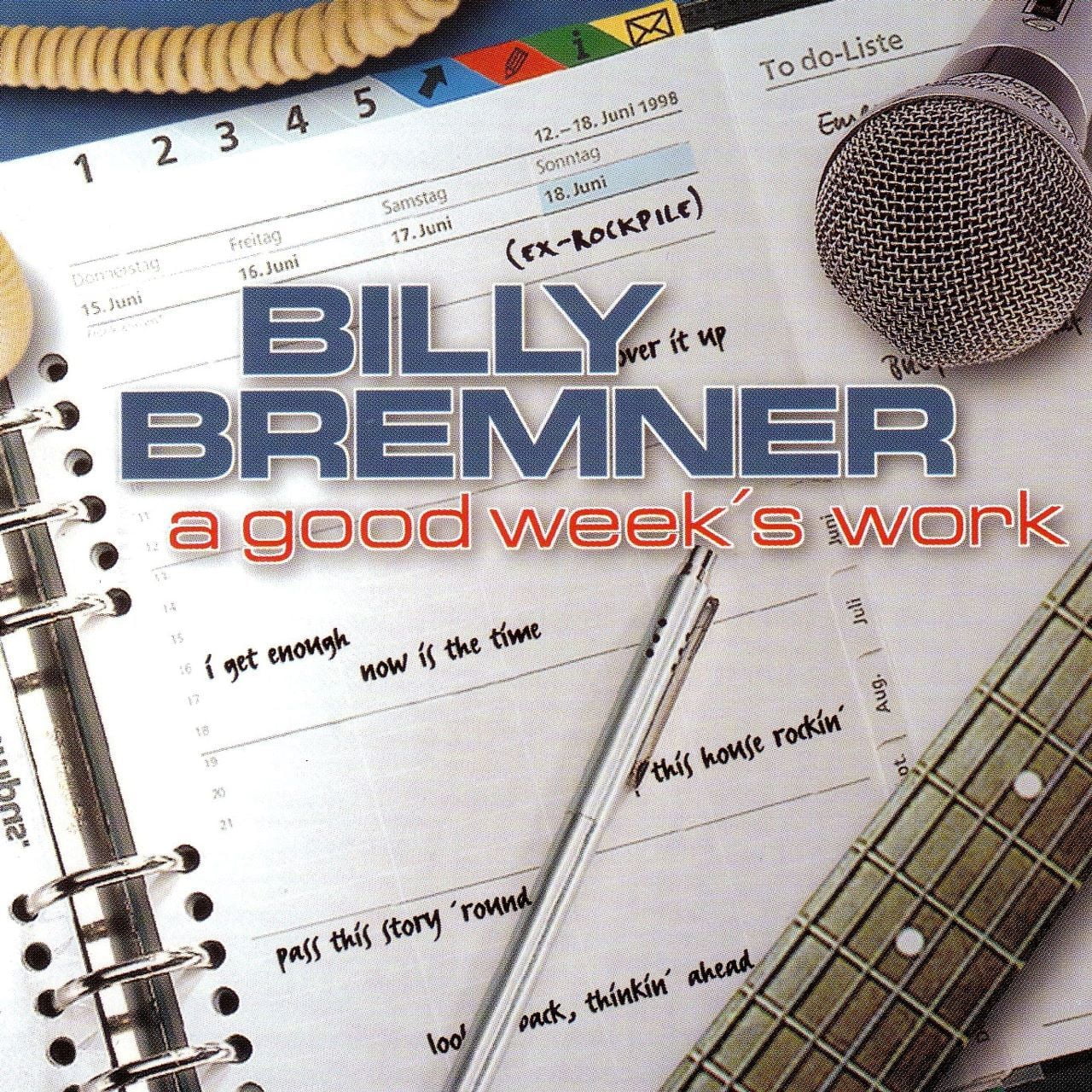 Billy Bremner - A Good Week's Work cover album