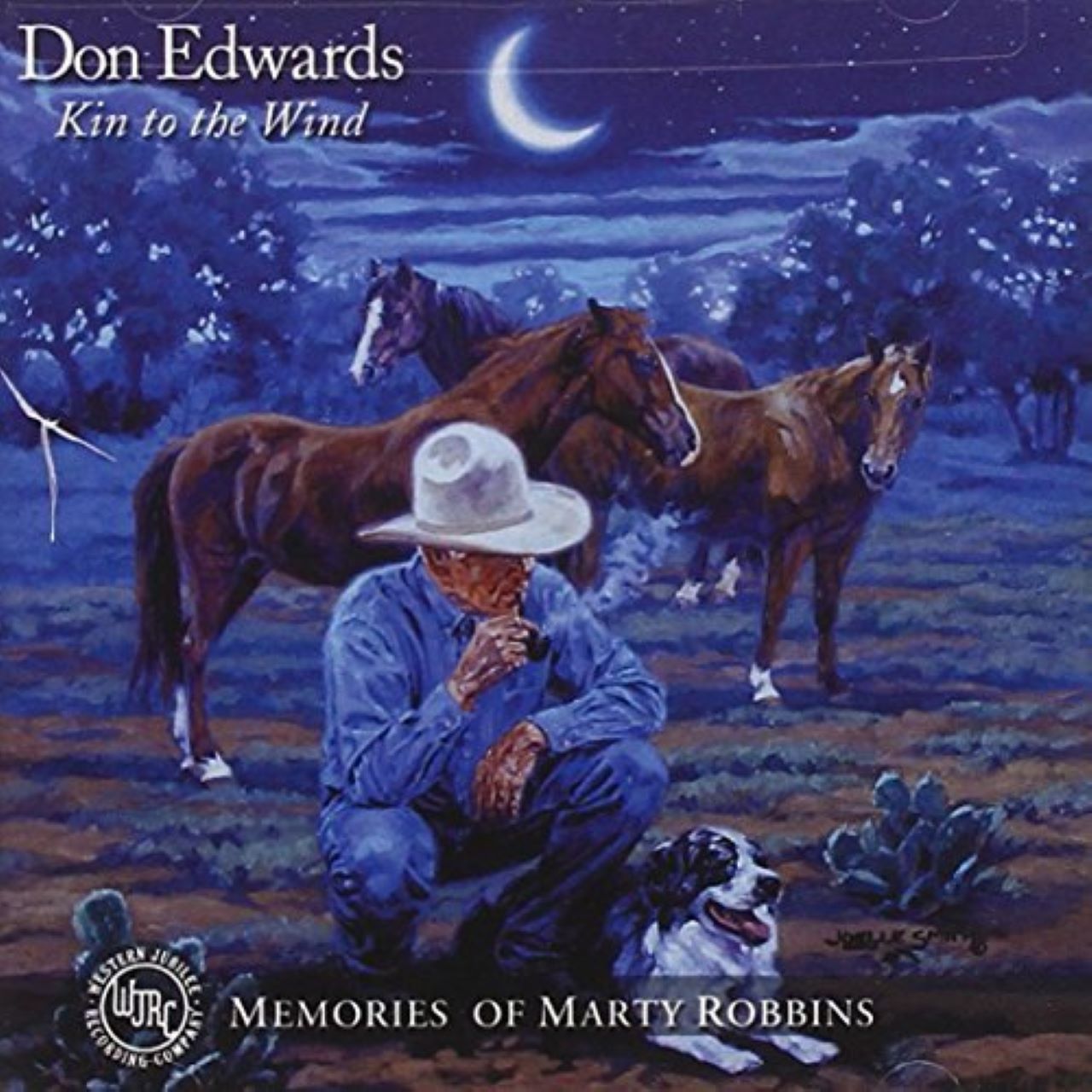Don Edwards - Kin To The Wind - Memories Of Marty Robbins cover album
