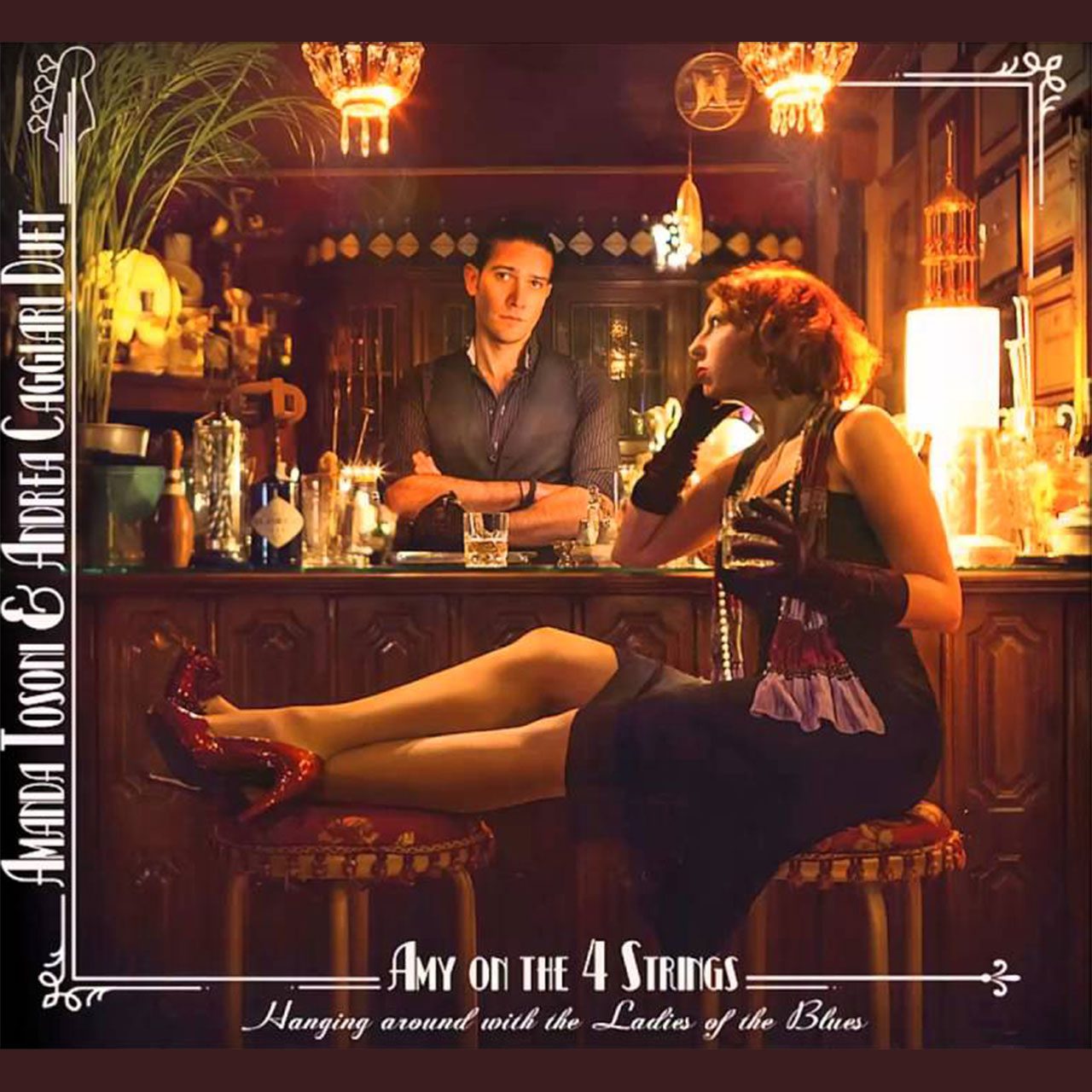 Amanda-Tosoni-&-Andrea-Caggiari---“Amy-On-The-4-Strings” cover album