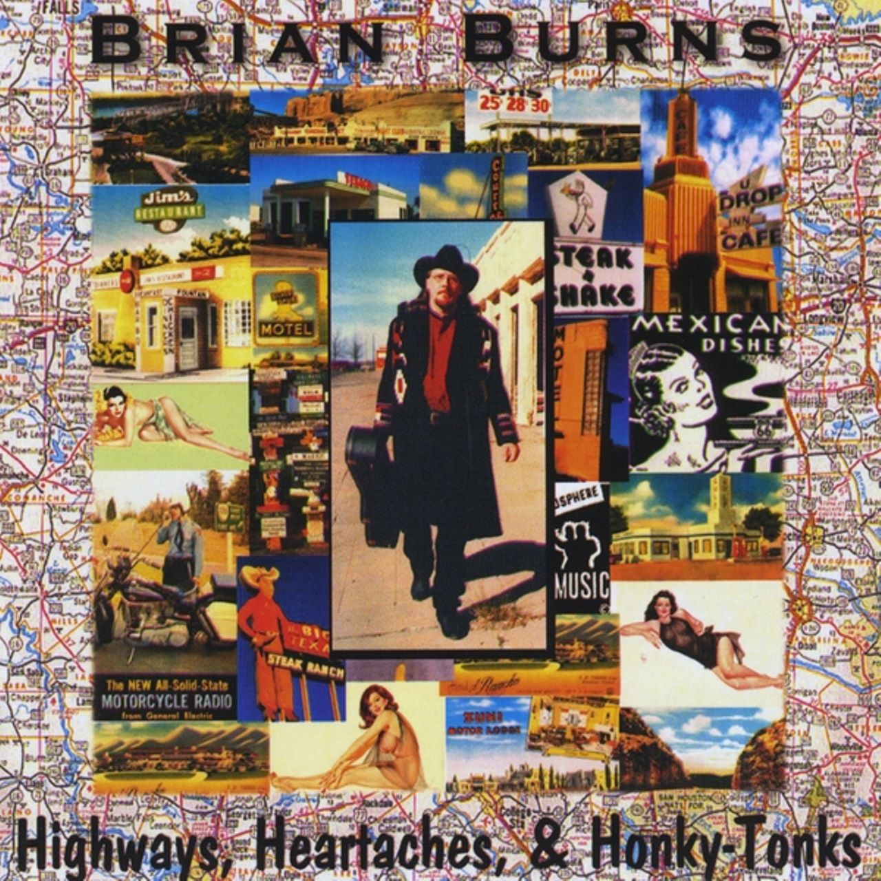 Brian Burns - Highways, Heartaches & Honky-tonks cover album