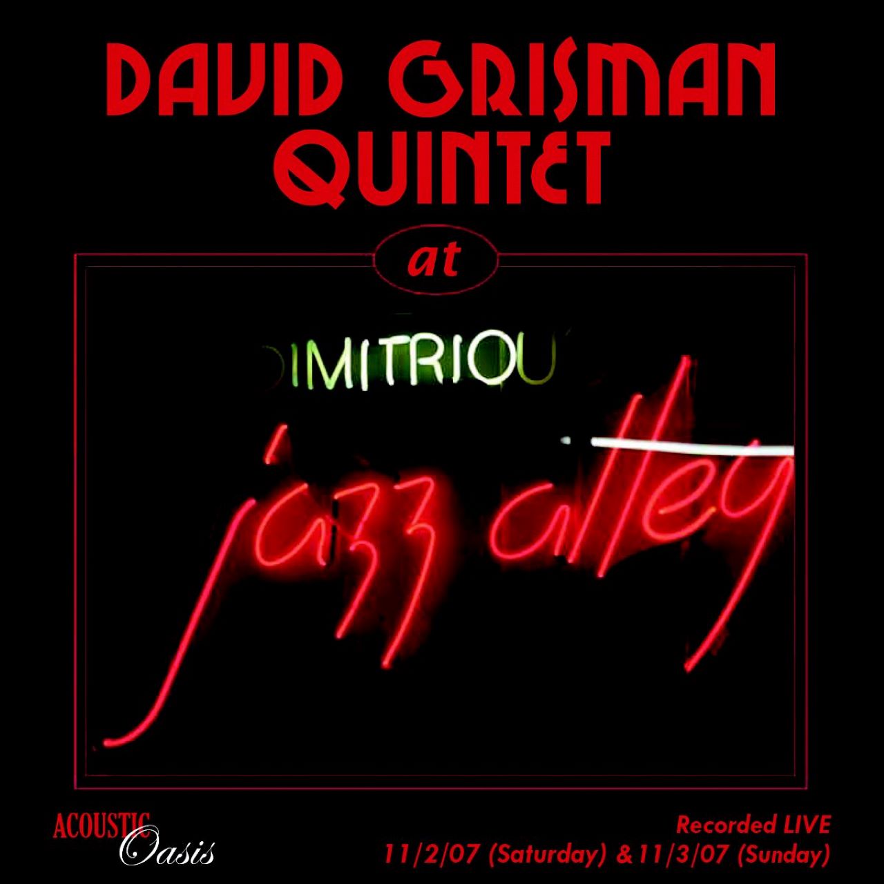 David Grisman Quintet - D.G.Q. At Jazz Alley cover album
