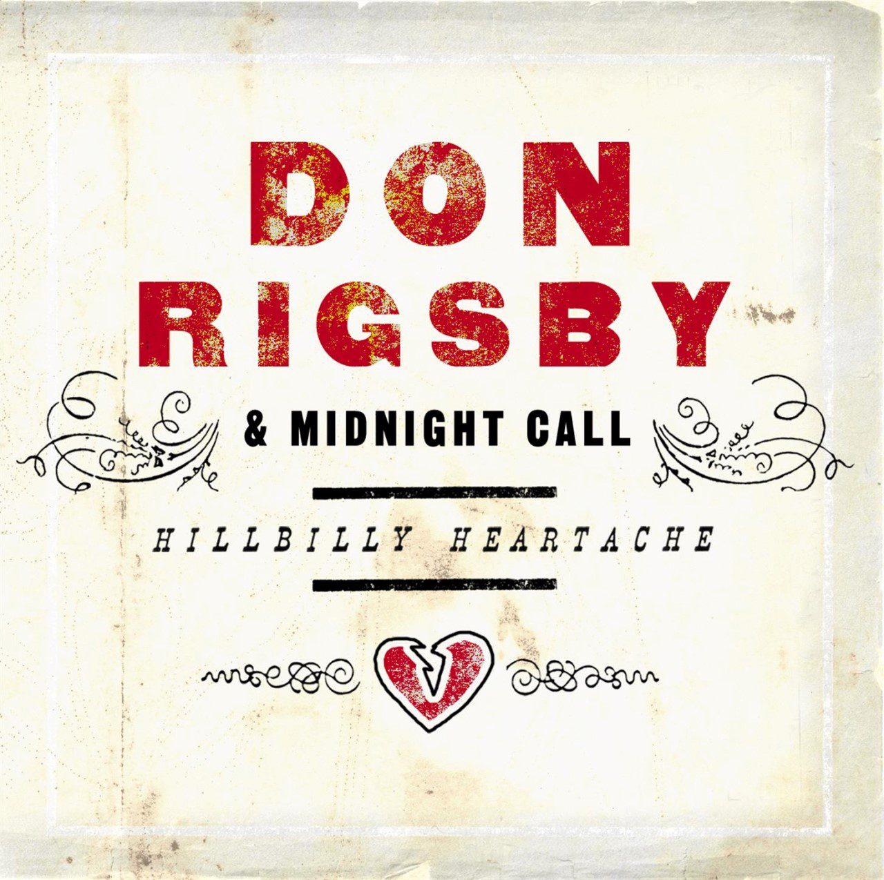 Don Rigsby & Midnight Call- Hillbilly Heartache cover album