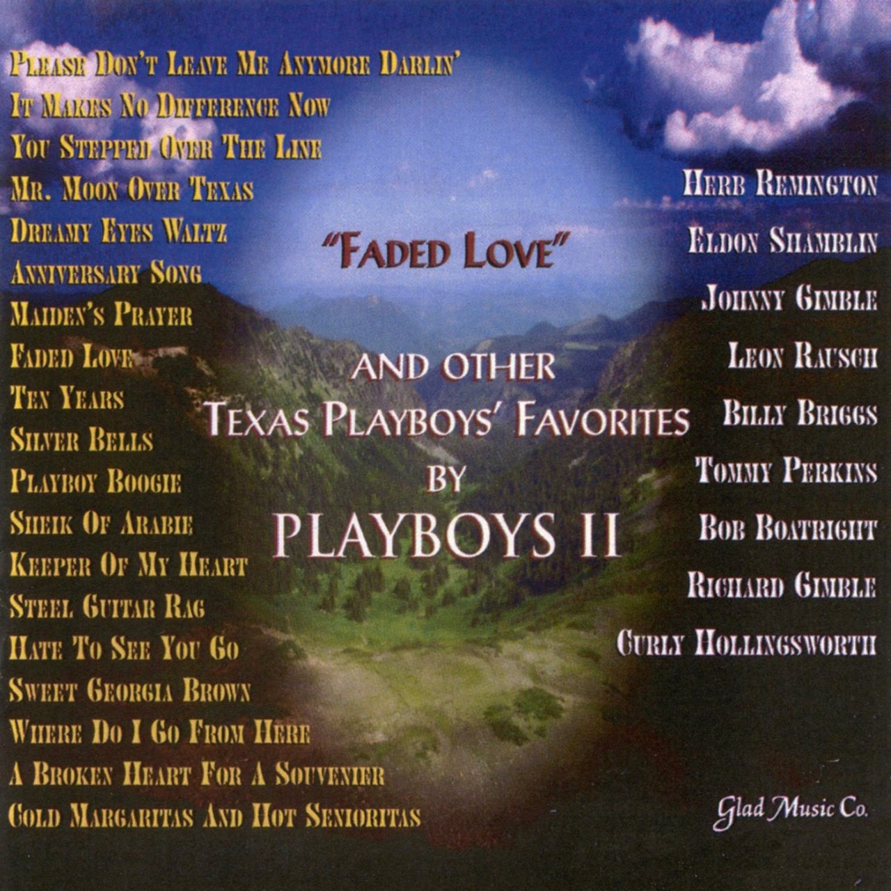 Playboys II - Faded Love & Other Texas Playboys’ Favorites cover album