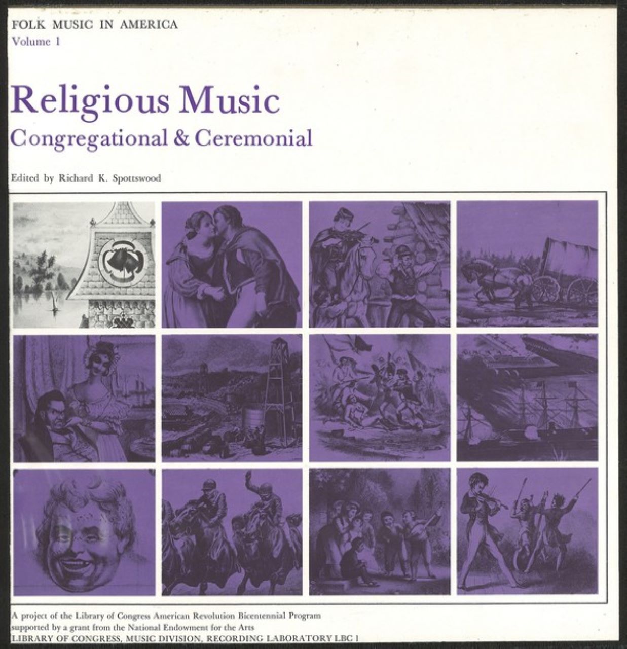 A.A.V.V. - Folk Music In America cover album Library Of Congress