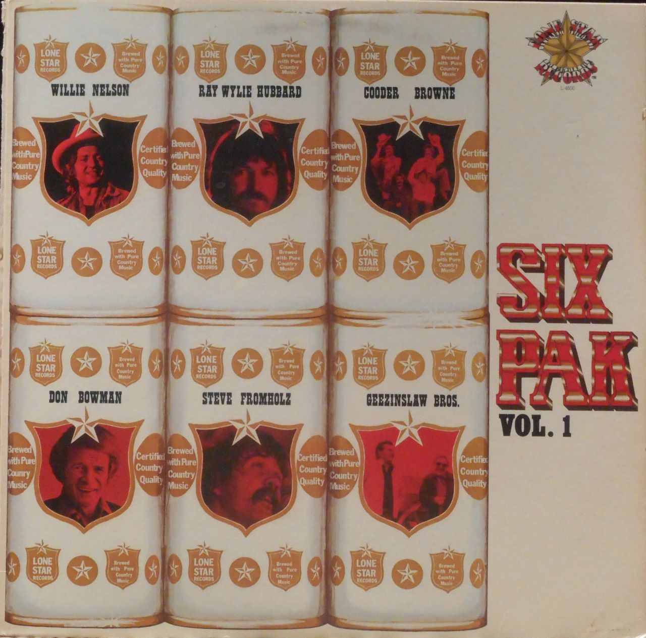 A.A.V.V. – Six Pack, Vol. 1 Lone Star cover album