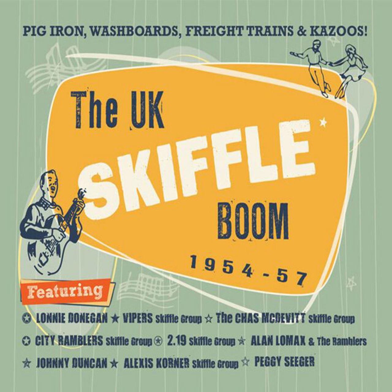 A.A.V.V. – “Pig Iron, Washboards, Freight Trains & Kazoos. The UK skiffle boom 1954-57” cover album