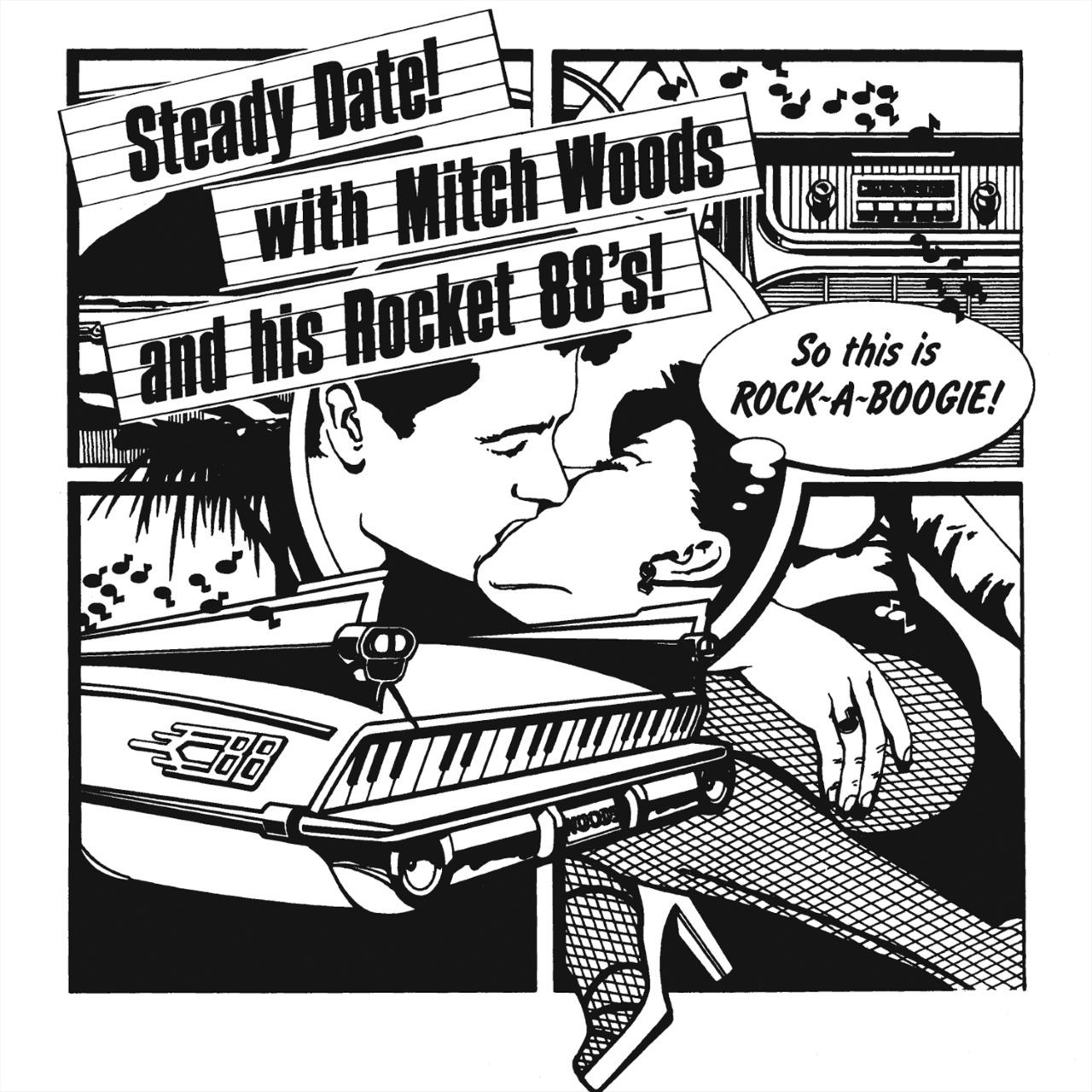 Mitch Woods And His Rocket 88’s – Steady Date cover album